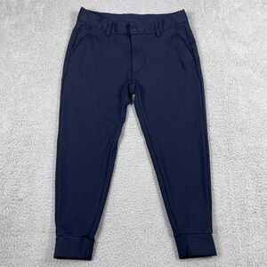 Under 5'10 Tyson Performance Jogger Pants Mens 30x24 Navy Blue Stretch U510